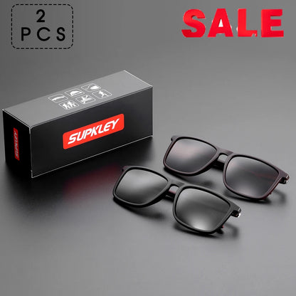 Sports Sunglasses for Men Polarized Comfortable Wear Square Sun Glasses Male Light Weight Eyewear Accessory with Origina