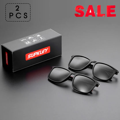 Sports Sunglasses for Men Polarized Comfortable Wear Square Sun Glasses Male Light Weight Eyewear Accessory with Origina